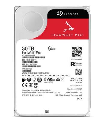 Seagate IronWolf Pro cietais disks 30TB 7200 RPM 3.5"