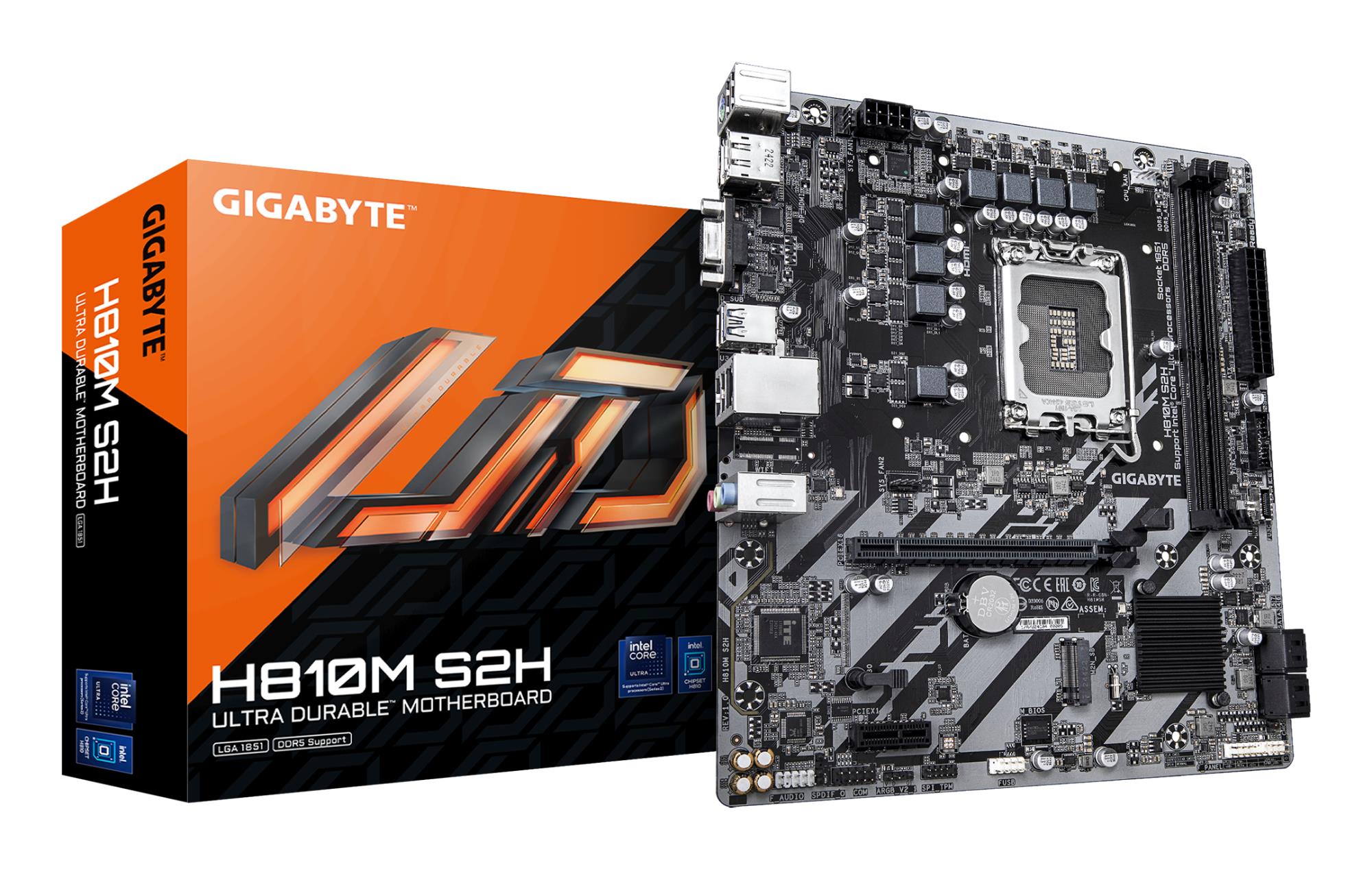 Mātesplate GIGABYTE LGA1851 DDR5 Micro-ATX H810MS2H