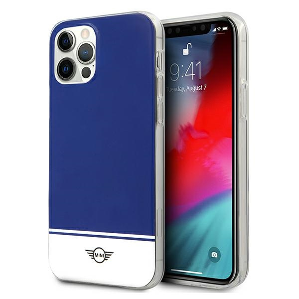MINI MIHCP12LPCUBINA IPHONE 12 PRO MAX 6,7" TUMŠI ZILS MACIŅŠ STRIPE COLLECTION