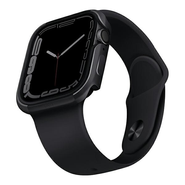 Uniq maciņš Valencia Apple Watch Series 4/5/6/7/8/SE/SE2 45/44mm. grafīta/grafīta