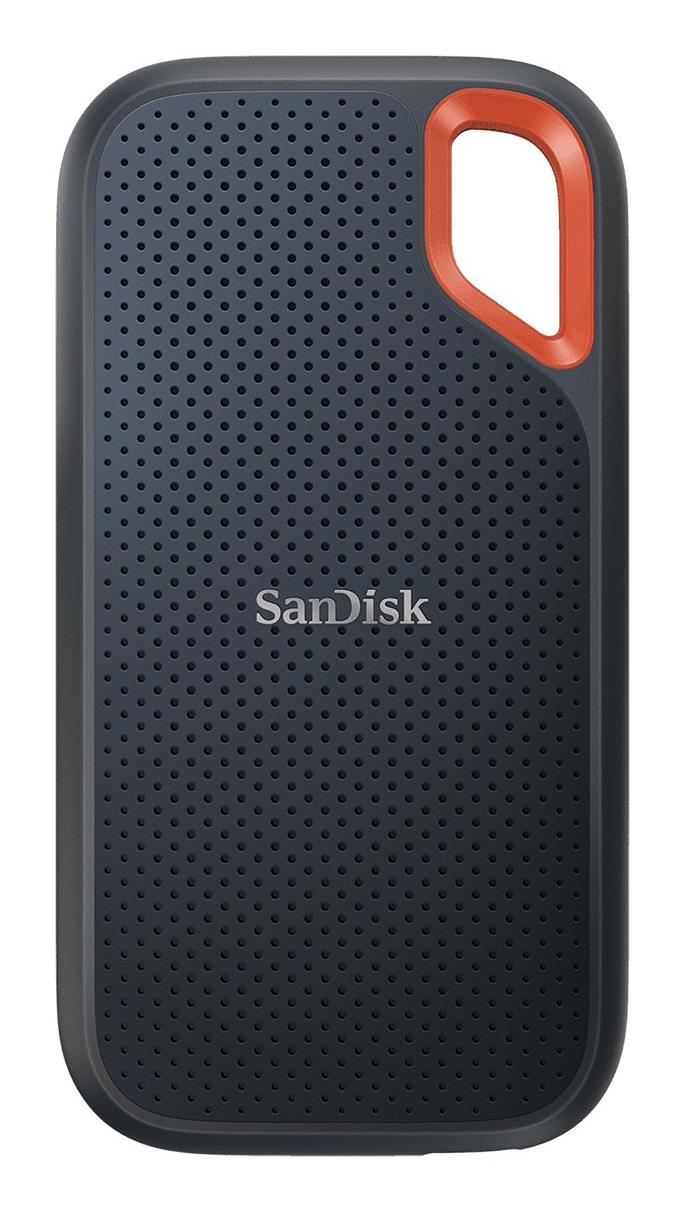 Ārējais SSD disks SANDISK Extreme 2TB rakstīšanas ātrums 1000 MB/s lasīšanas ātrums 1050 MB/s