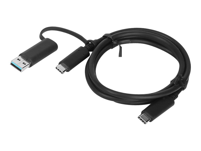 LENOVO hibrīdais USB-C ar USB-A kabeli