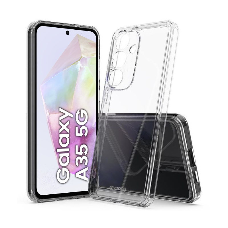 Crong Crystal Shield Cover - Samsung Galaxy A35 5G maciņš (caurspīdīgs)