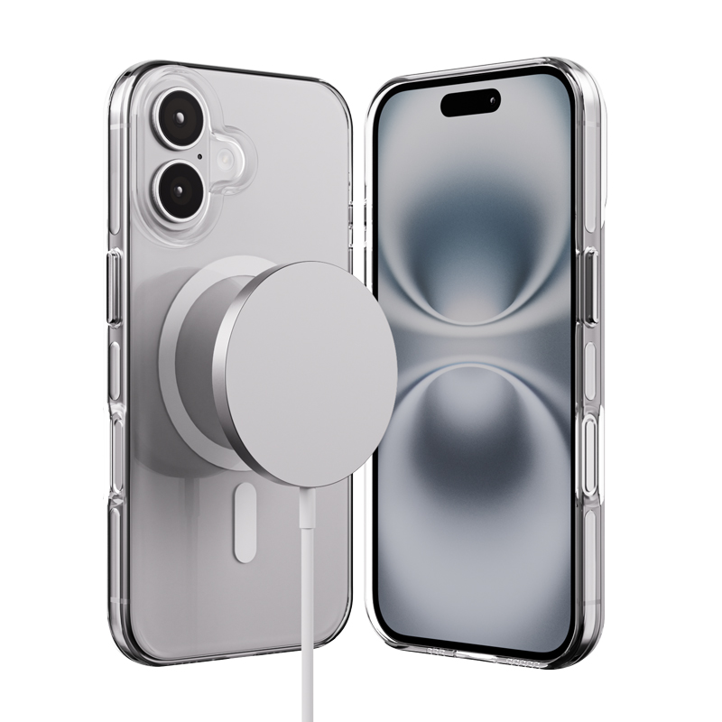 Crong Clear MAG Pro - iPhone 16 MagSafe maciņš (Clear)