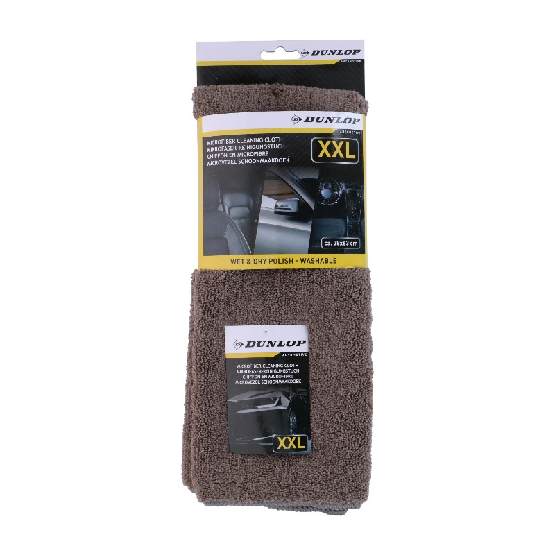 Dunlop XXL mikrošķiedras drāna mitrai un sausai tīrīšanai, 38x63 cm