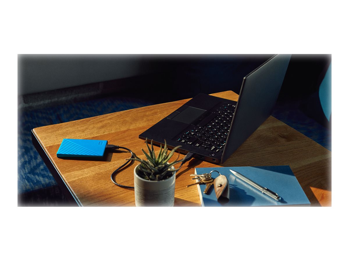 WD My Passport 4TB portatīvais HDD zils