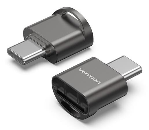 Atmiņas karšu lasītājs USB-C MicroSD Vention