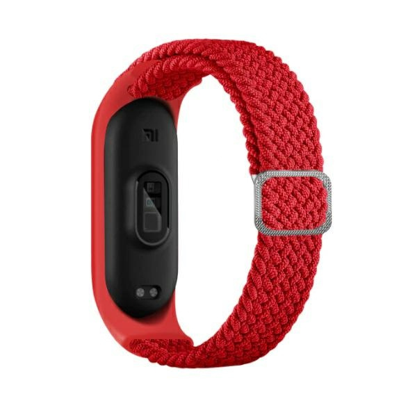Beline Siksniņa Mi Band 7/6/5 Textile sarkans