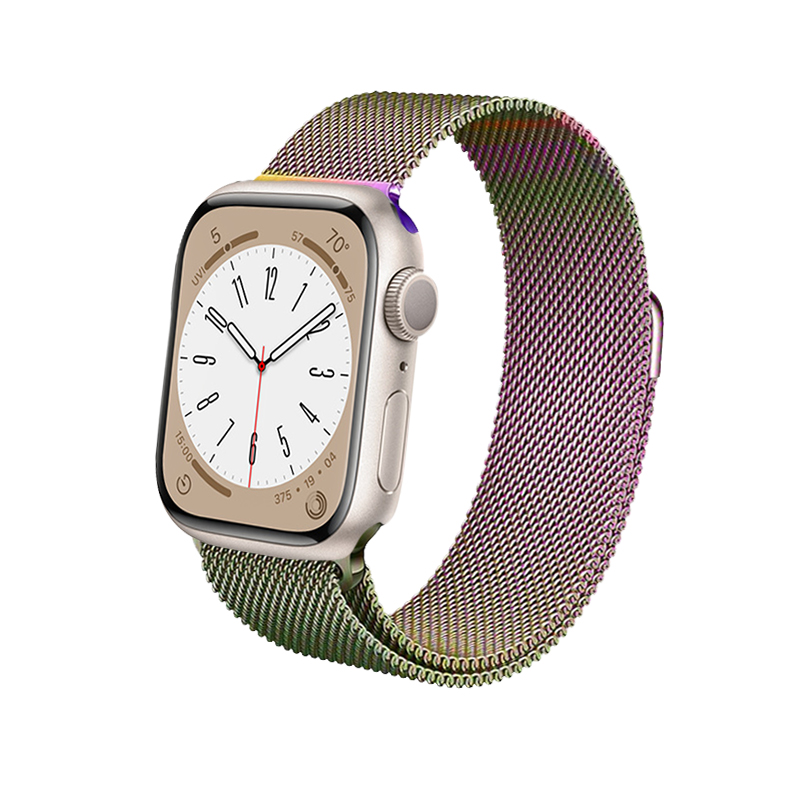 Crong Milano Steel - Stainless Steel siksniņa Apple Watch 38/40/41/42 mm (Iridescent)