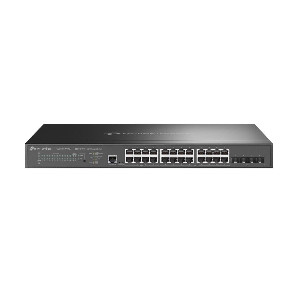 Komutators TP-LINK Omada SG3428XPP-M2 24x2.5GbE 4xSFP+ PoE+ 16 portu 500W