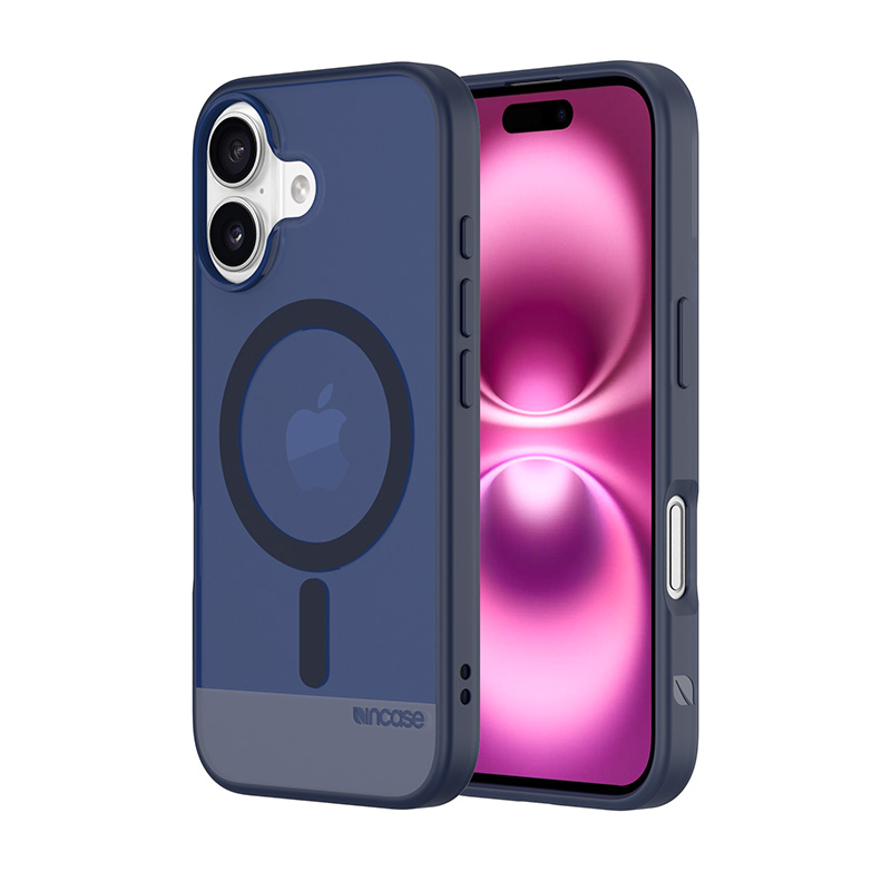 Incase Slim maciņš MagSafe - maciņš iPhone 16 (Deep Space zils)
