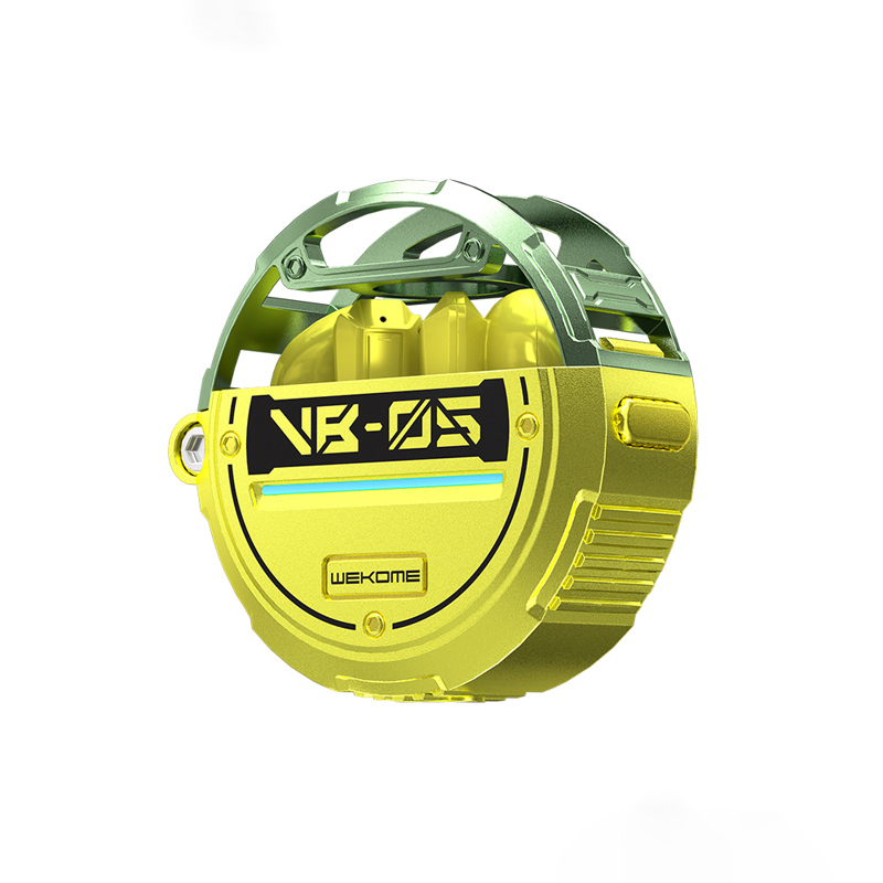 WEKOME VB05 Vanguard Series - Bluetooth V5.3 TWS wireless austiņas with charging maciņš (zaļš)