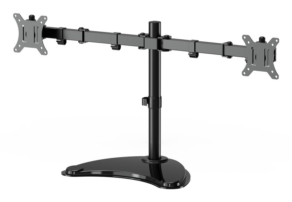 Gembird MS-D2ST-02 galda dubultā monitora statīvs 13-32"
