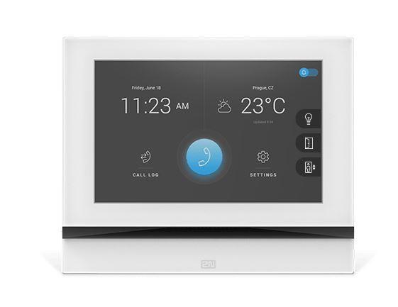 2N Indoor View Touch atbildes ierīce, balts