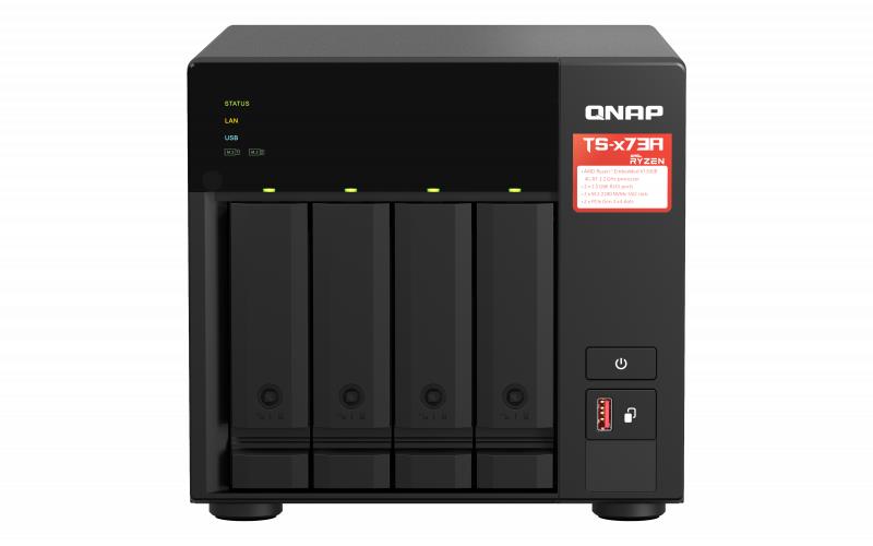 QNAP TS-473A-8G tīkla krātuve 4 vietu Tower 8GB