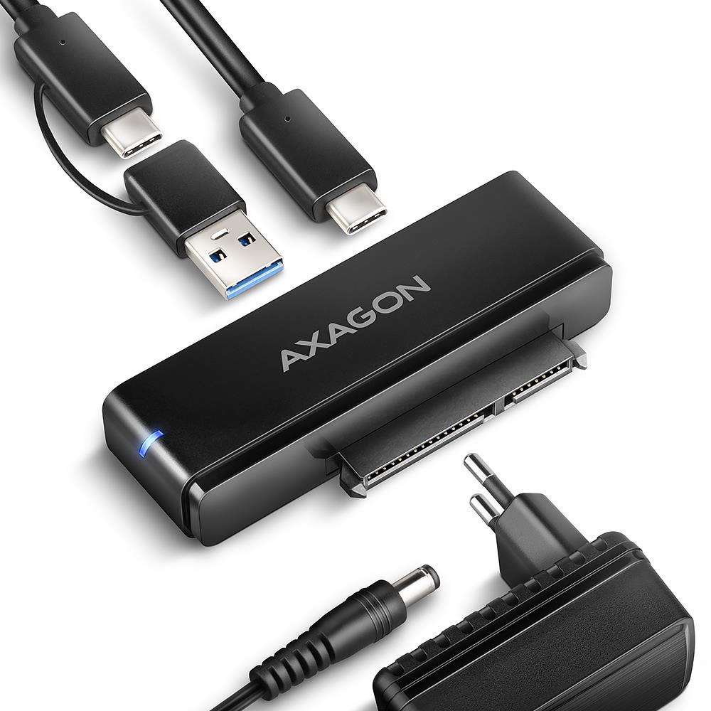 SSD diska USB-C SATA 6G 10Gbps adapteris 0.6m ADSA-FPX Axagon