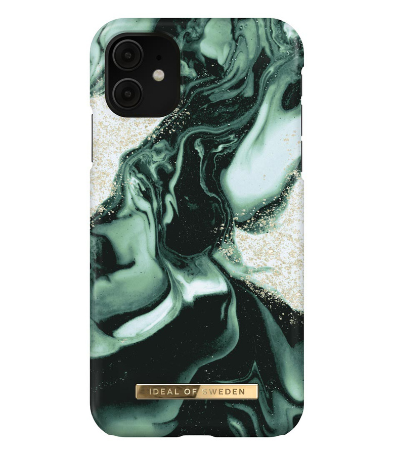 IDEAL OF SWEDEN IDFCAW21-I1961-320 IPHONE 11 GOLDEN OLIVE MARBLE maciņš