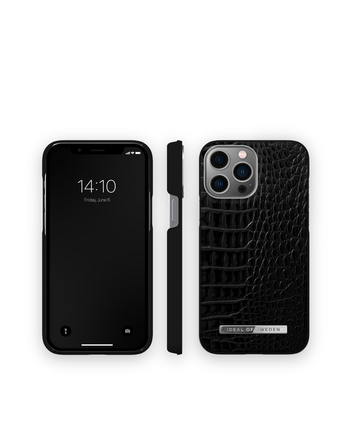 IDEAL OF SWEDEN IDACSS21-I2167-306 IPHONE 13 PRO MAX NEO NOIR CROCO SILVER maciņš
