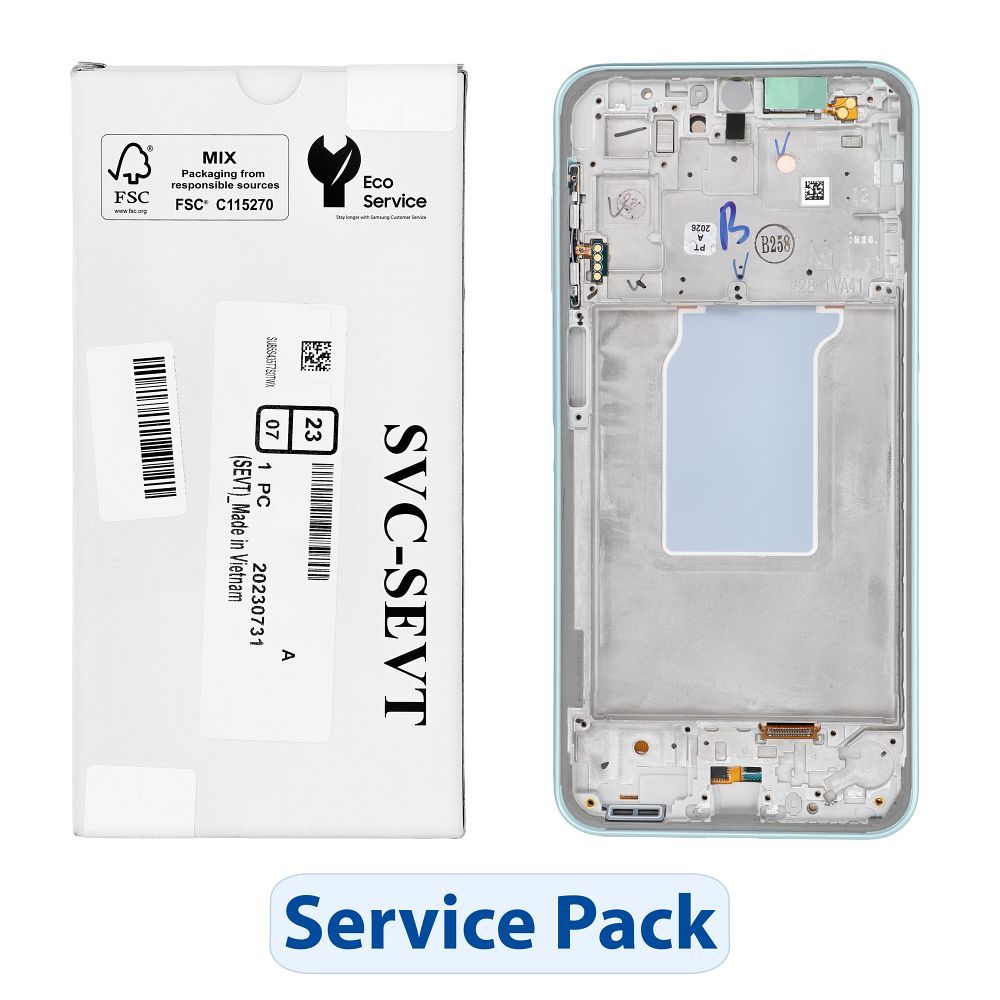 ServicePack LCD displejs SAMSUNG A26 5G A266B zaļš GH82-37049C
