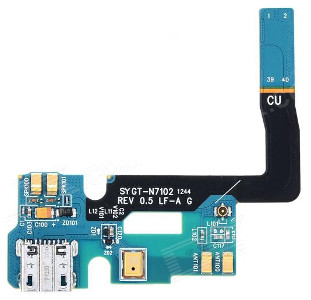 Flex Samsung N7100 Note 2 priekš plugin un microphone ORG