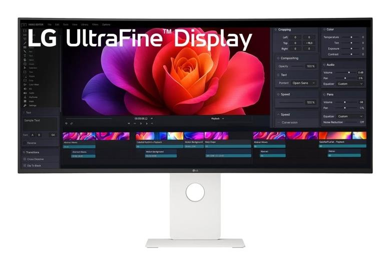 LG 40" 5K WUHD izliekts monitors 21:9