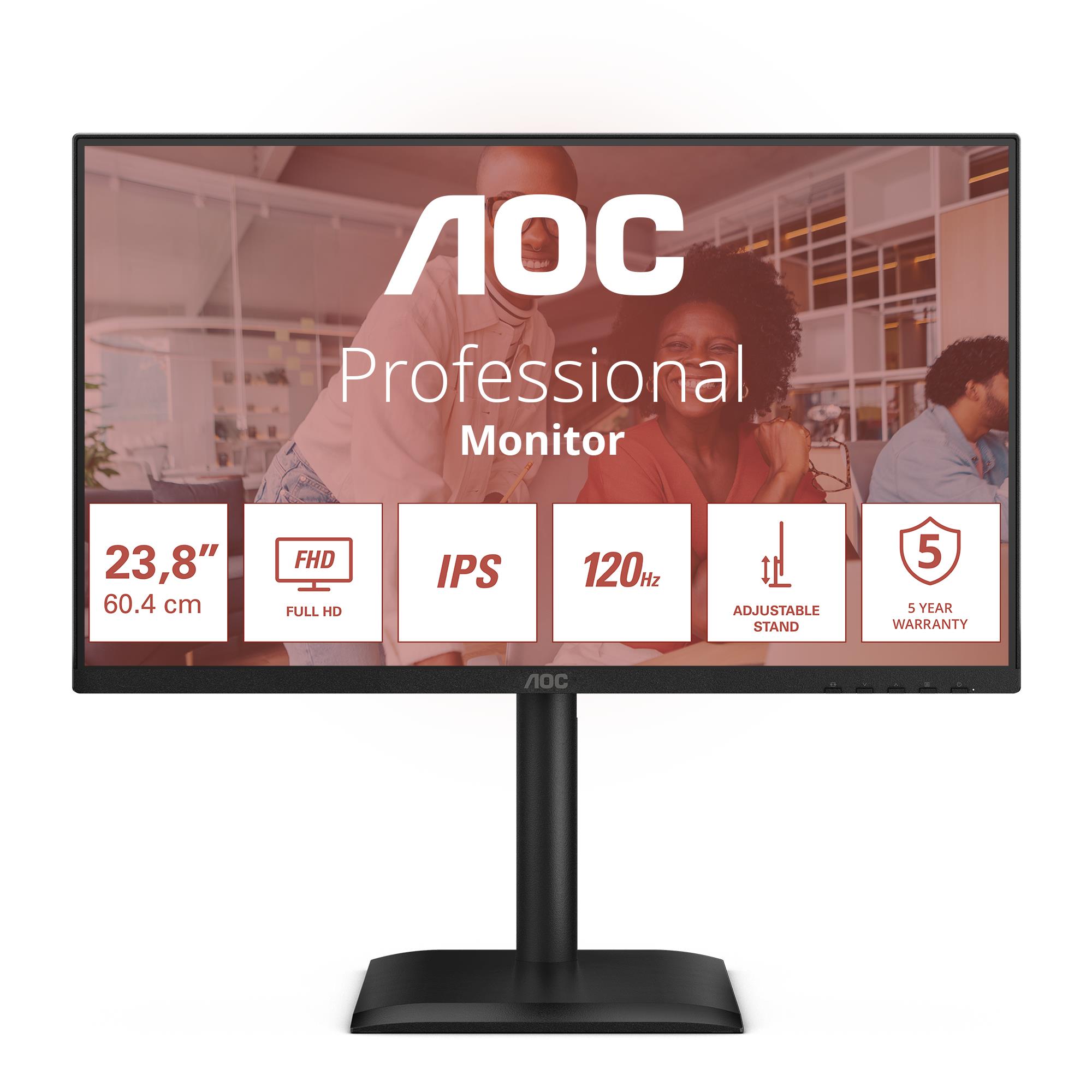 Monitors AOC 23.8" 1920x1080 Full HD LED plakans