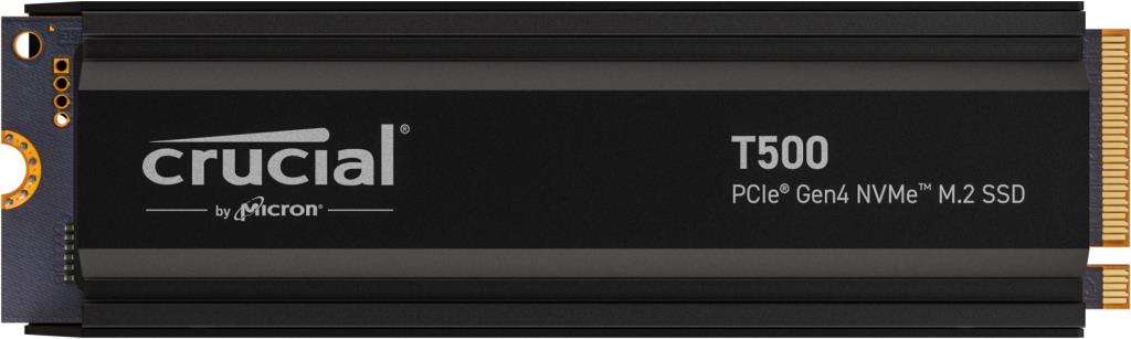 SSD disks CRUCIAL T500 2TB M.2 PCIe Gen4 NVMe 3D NAND rakstīšana 7000 MB/s lasīšana 7400 MB/s