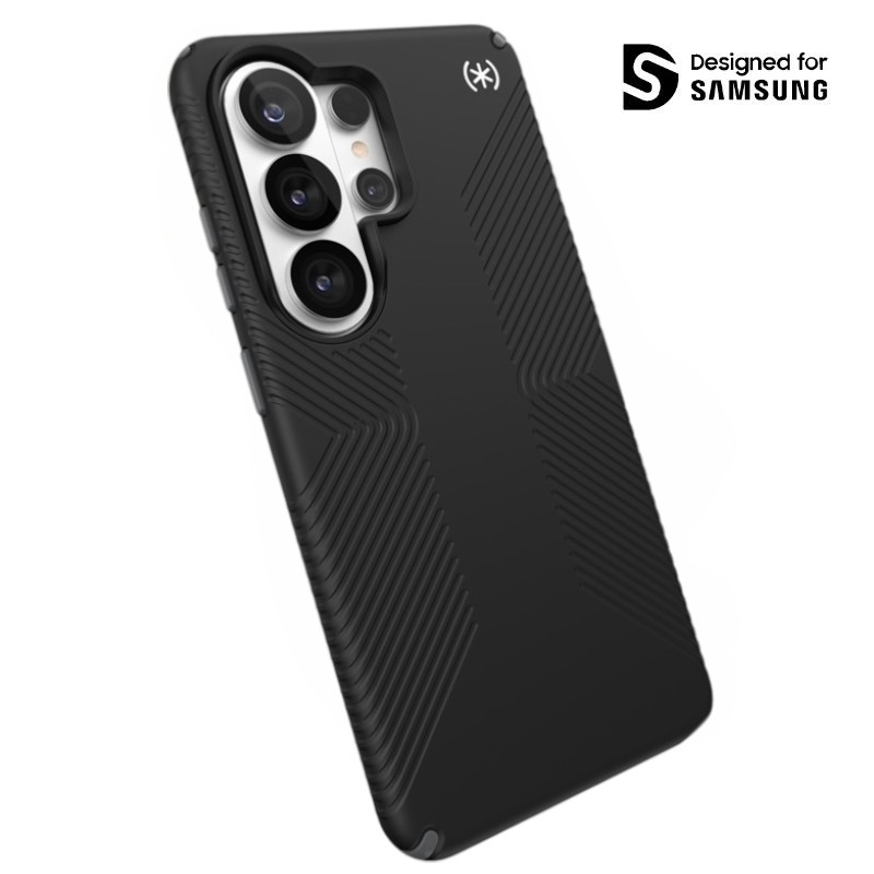 Speck Presidio2 Grip Magnet - Samsung Galaxy S26 Ultra MagSafe maciņš (melns/Slate pelēks/balts)