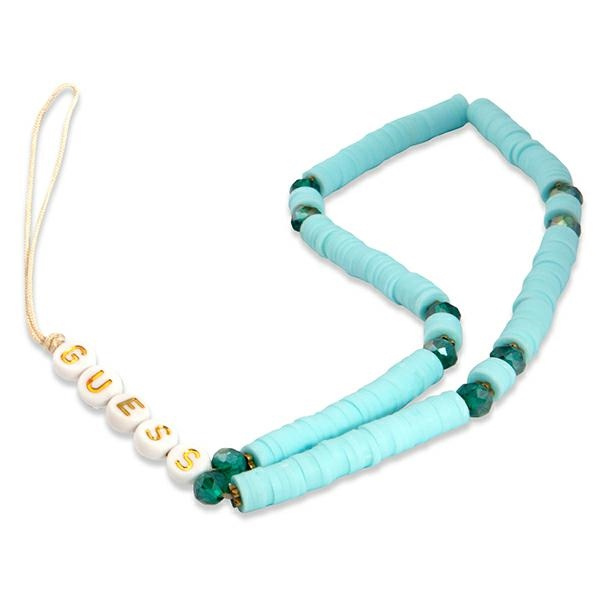 Guess kulons GUSTPEARP telefona siksniņa zila Heishi Beads
