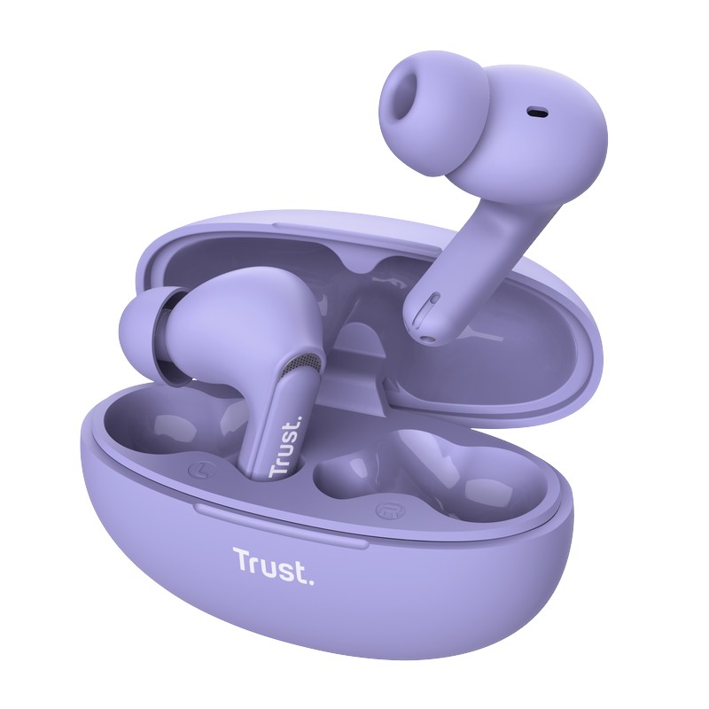 Trust Yavi - bezvadu In-Ear Bluetooth TWS Earbuds with Charging maciņš & ENC (violets)