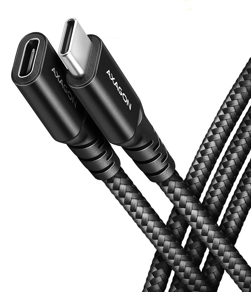 Axagon USB-C pagarinātājs 0.5m melns BUCM32-CF05AB