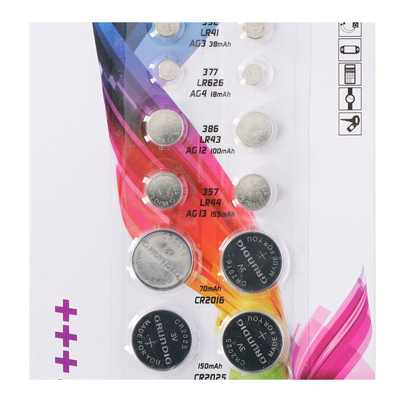 Grundig - Alkaline flat baterija set AG / CR 14 pcs.