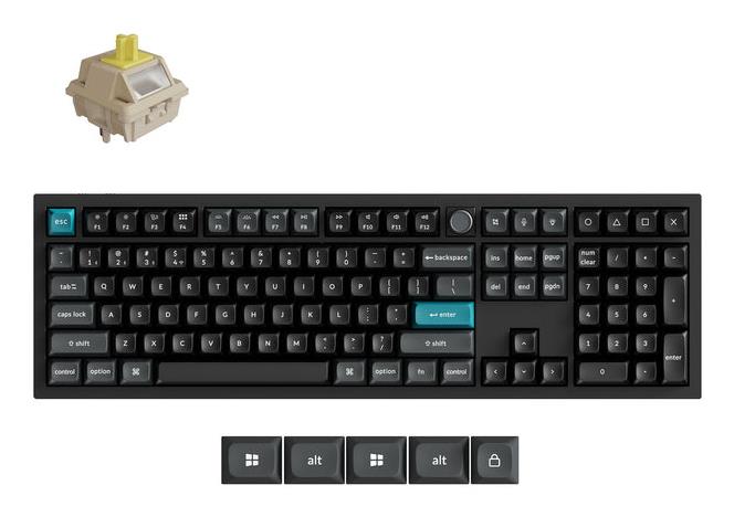 Bezvadu tastatūra KEYCHRON Q6 Ultra Black Q6U-M4