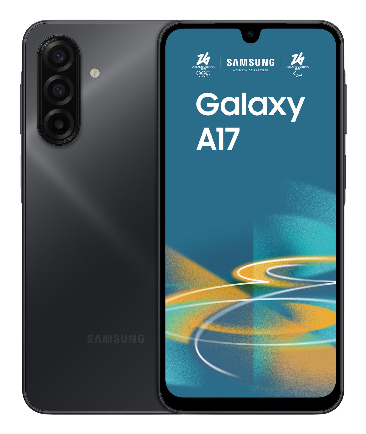 Samsung Galaxy A17 4G 4/128GB melns mobilais tālrunis