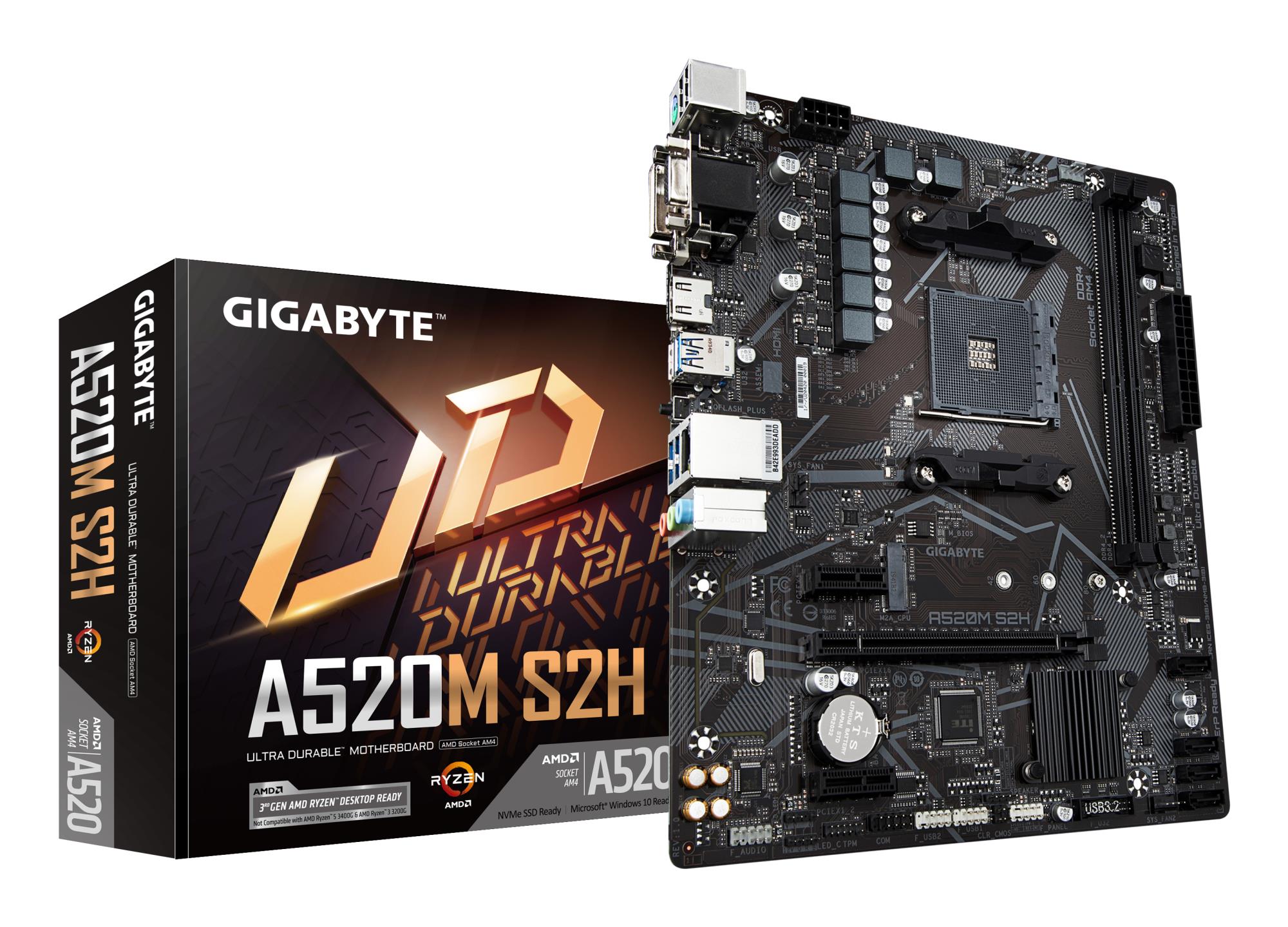 Mātesplate GIGABYTE AMD A520 SAM4 DDR4 Micro-ATX