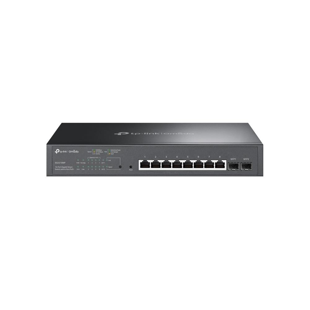 Komutators TP-LINK Omada TL-SG2210MP PoE+ 8 porti 150W