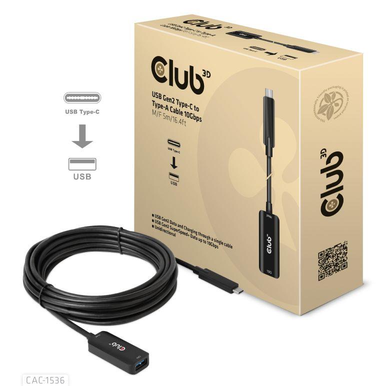USB-C uz USB kabelis 5m CAC-1536 Club3D