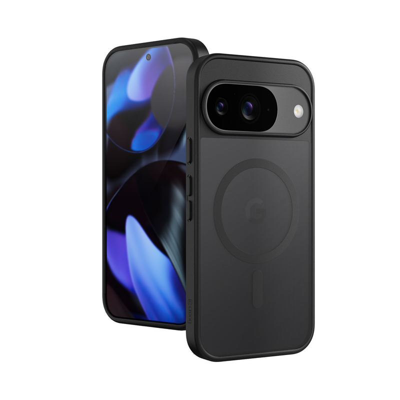 Crong Hybrid Matte Magnetic - MagSafe Google Pixel 9 Case (melns)