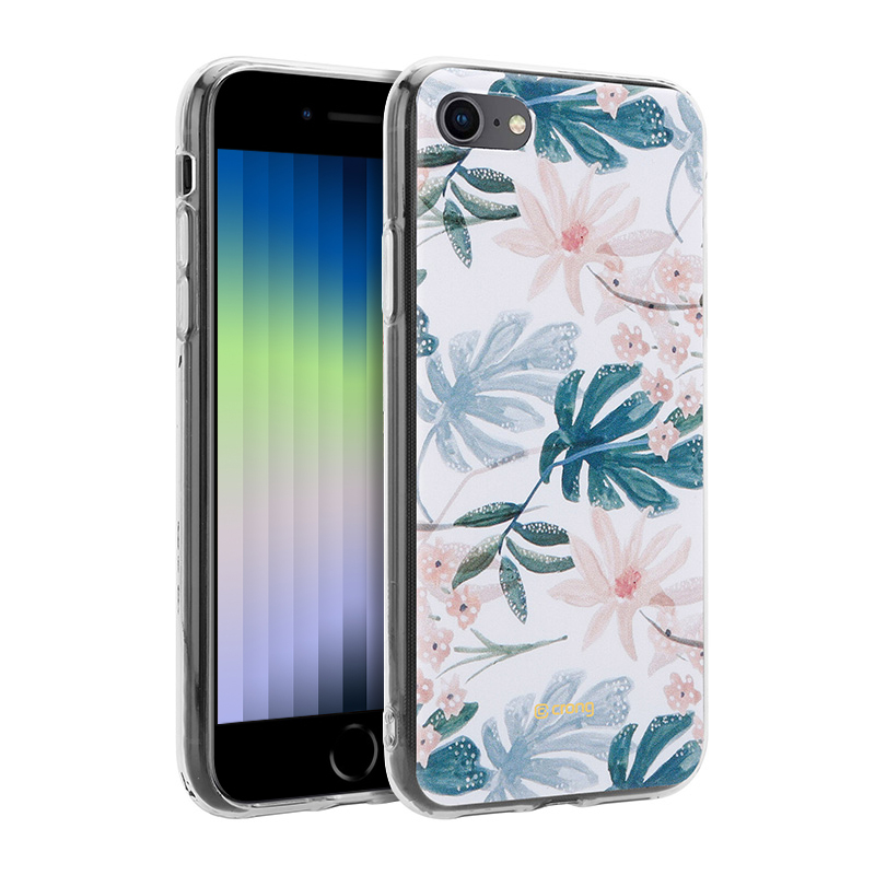 Crong Flower maciņš – iPhone SE (2022/2020) / 8 / 7 maciņš (pattern 01)