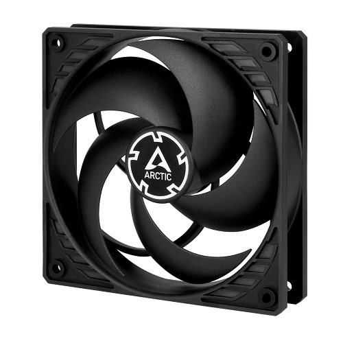 ARCTIC P12 Pressure-Optimised Fan, 3-pin, 120mm, Melns