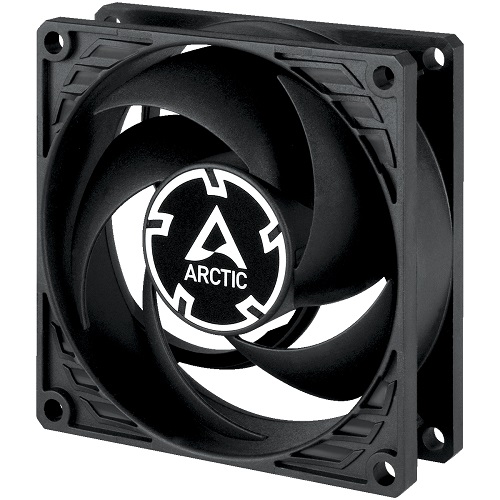 ARCTIC P8 MAX High-Speed Fan, 4-pin, 80mm, Melns