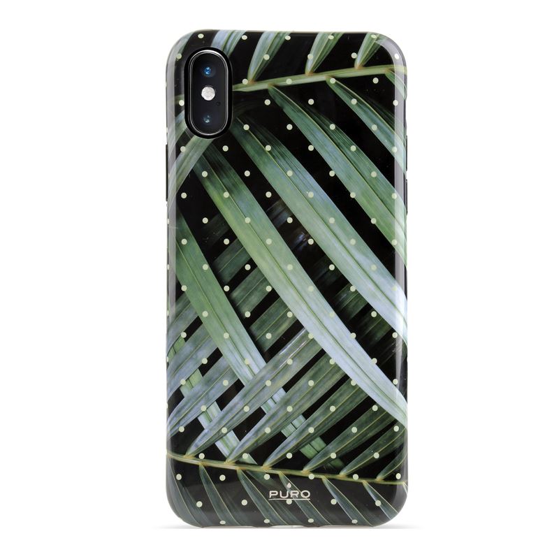 PURO Glam Tropical Leaves - maciņš iPhone Xs Max (Brilliant Leaves)