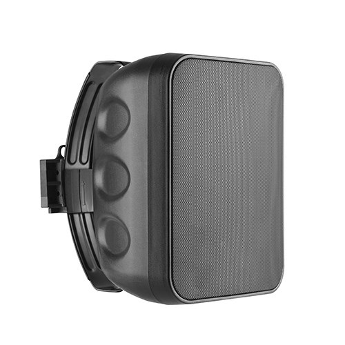 Wall Speaker, 60W, 6.5", Two-Way, Melns, Weather-Resistant