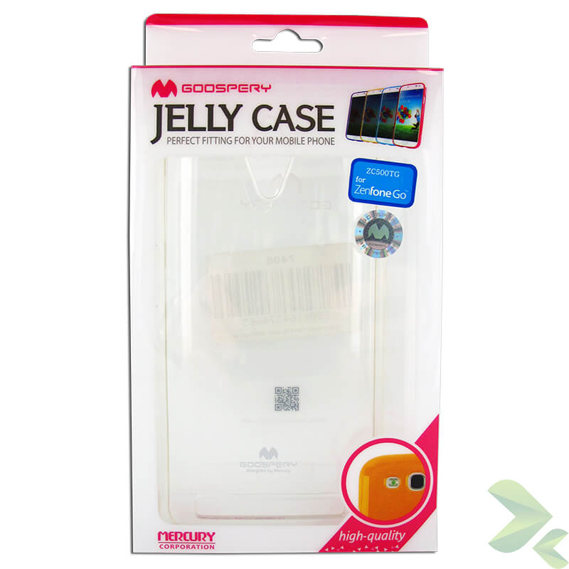 Mercury caurspīdīgs Jelly - maciņš Asus Zenfone Go 5.0 (Clear)