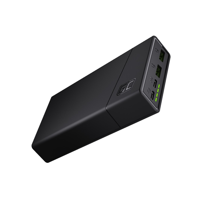 portatīvais lādētājs zaļš Cell GC PowerPlay20 20000mAh with fast charging 2x USB Ultra Charge and 2x USB-C Power Delivery 18W