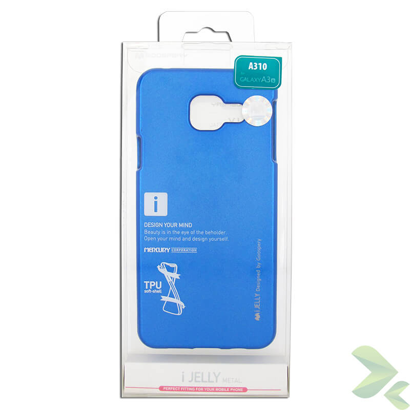 Mercury I-Jelly - maciņš Samsung Galaxy A3 (2016) (zils)