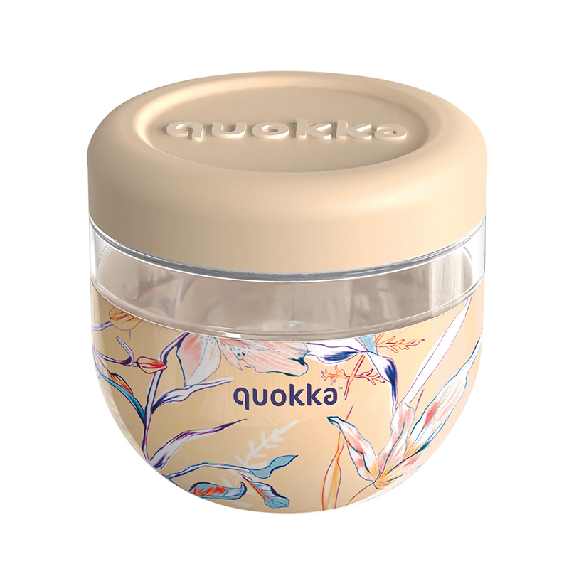 Quokka Bubble Food Jar 770 ml pārtikas trauks, vintāžas ziedu raksts