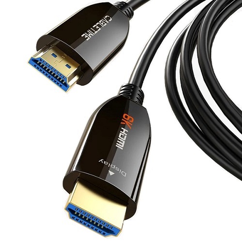 Active Fiber Optical Kabelis HDMI 2.1, 8K, 60Hz, 30m, 48Gbps, zeltains-plated