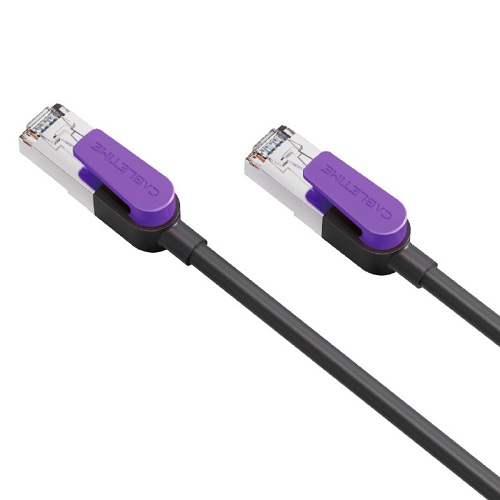 Kabelis Cat8 S/STP, 15m, melns