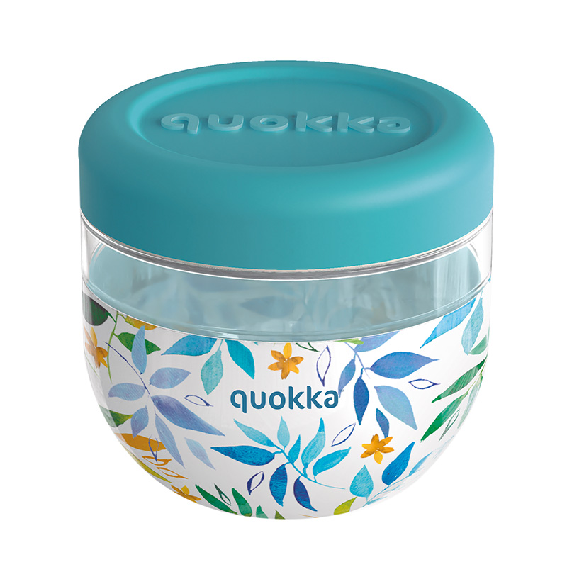 Quokka Bubble Food Jar 770 ml pārtikas trauks, akvareļu lapu raksts